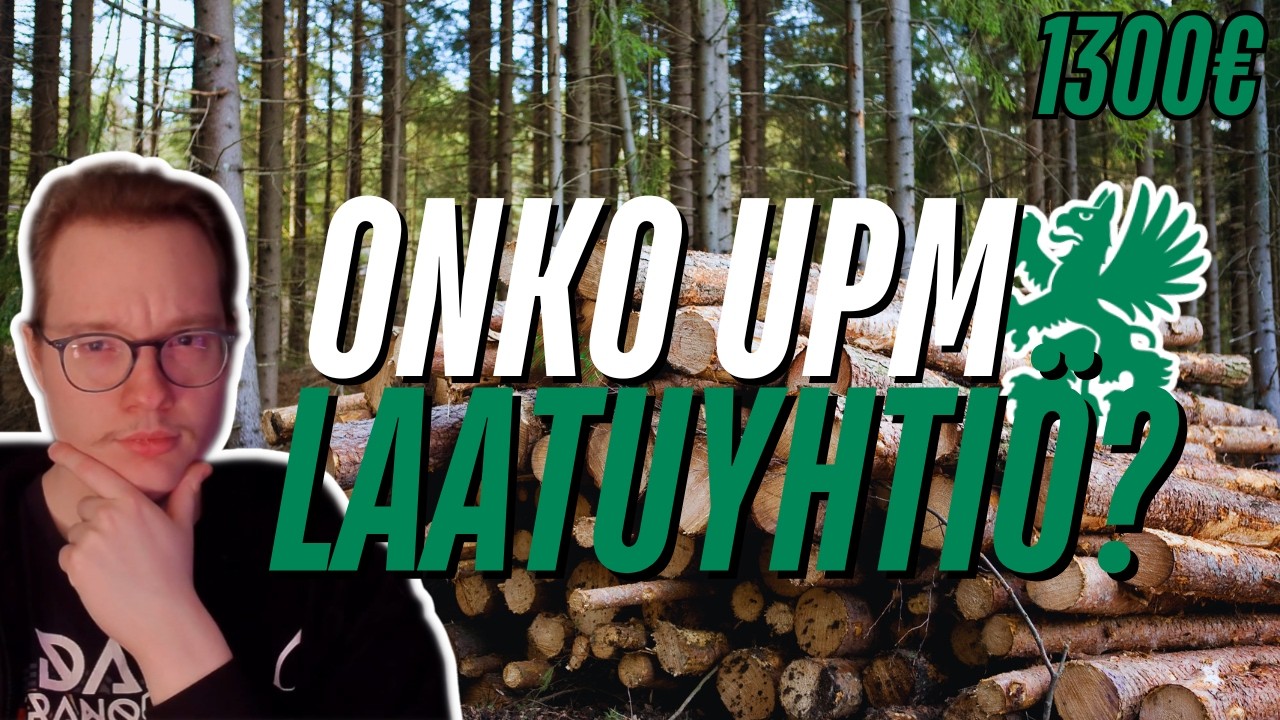 Onko UPM Laadukas Osinko-osake? (Rakennetaan Osinkosalkku)