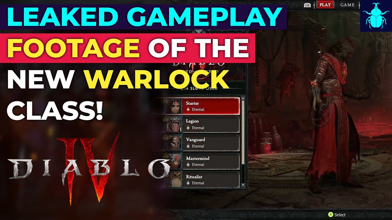 Diablo 4: Утекли кадры игрового процесса нового класса Чернокнижник!