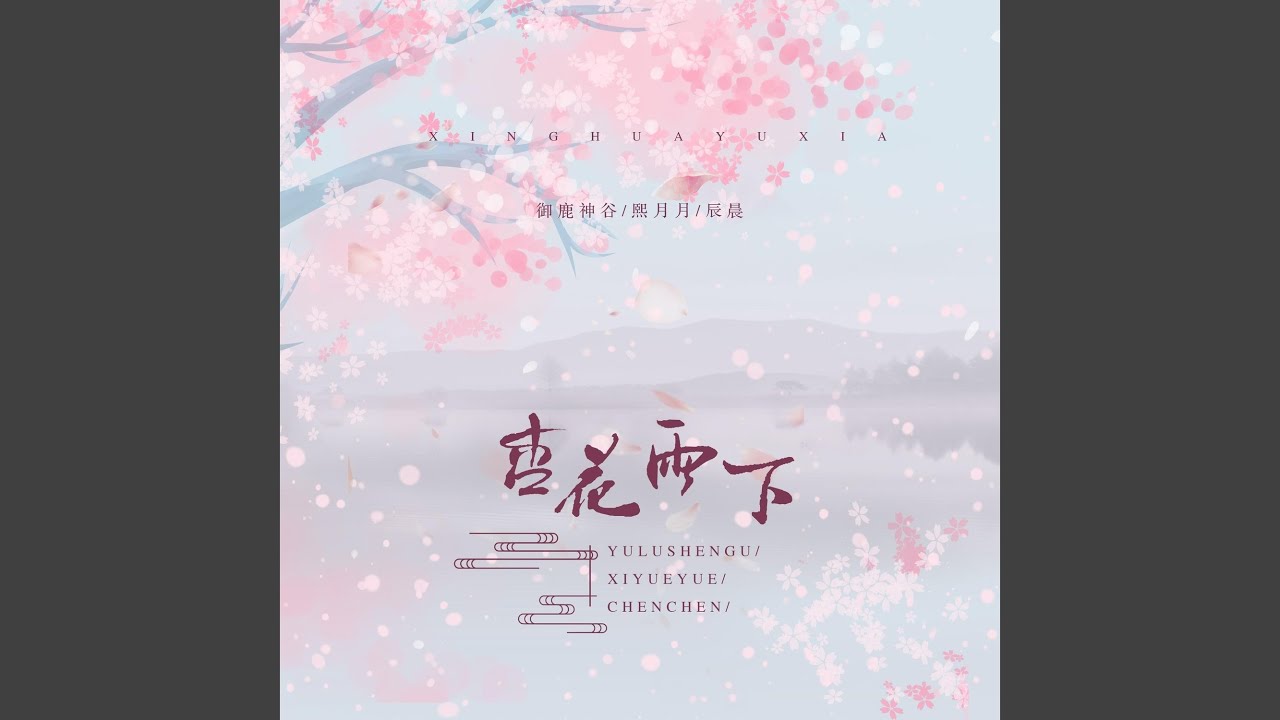 杏花雨下
