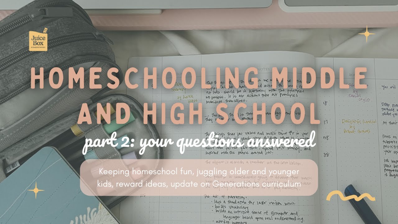 HOMESCHOOLING TEENS | Q&A | KEEPING THE LEARNING FUN, GENERATIONS CURRICULUM, RELUCTANT LEARNERS