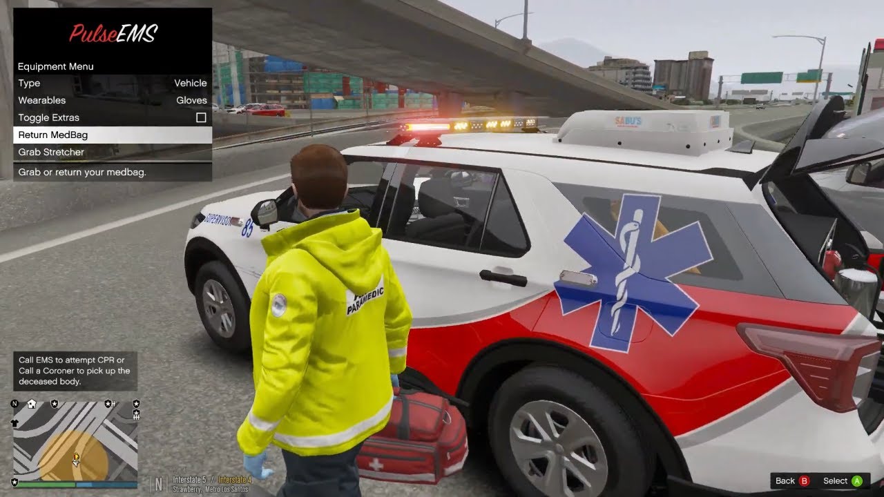 Gta 5 Lspdfr Playing As AMR First Responder/EMS - Paramedic Mods #lspdfr #gta5
