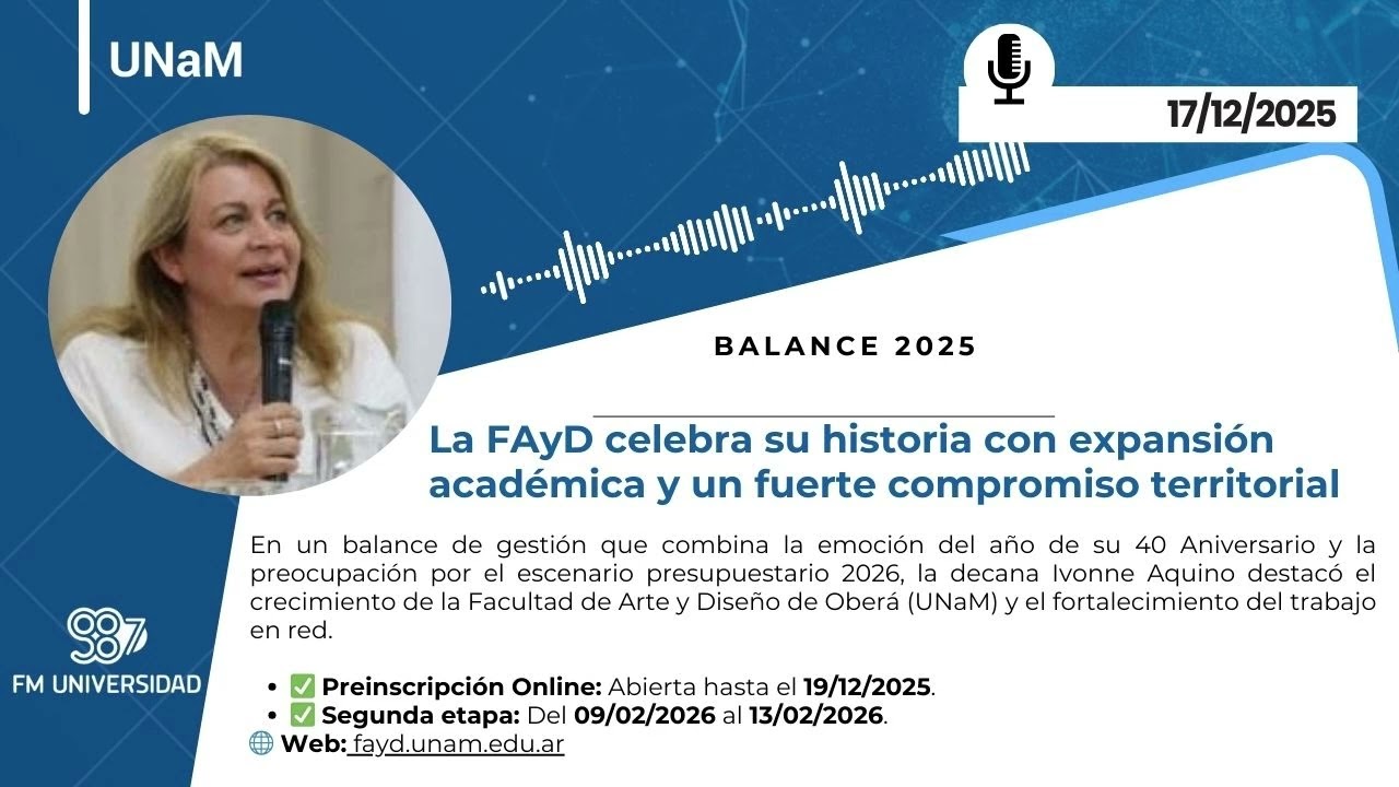 La FAyD Obera celebra su historia con expansión académica y un fuerte compromiso territorial