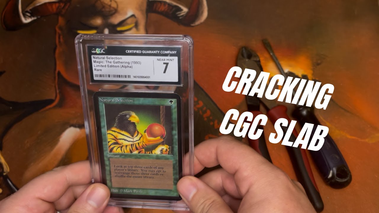 How To Crack A Vintage Magic The Gathering CGC Slab!