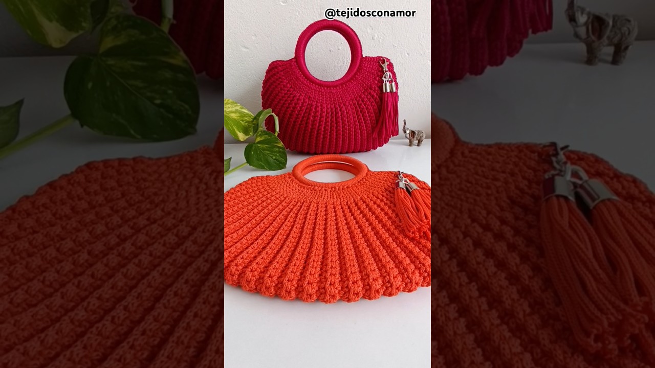 Tutorial Bolsa Tejida en cord&oacute;n PyP. #crochet #tejidoamano