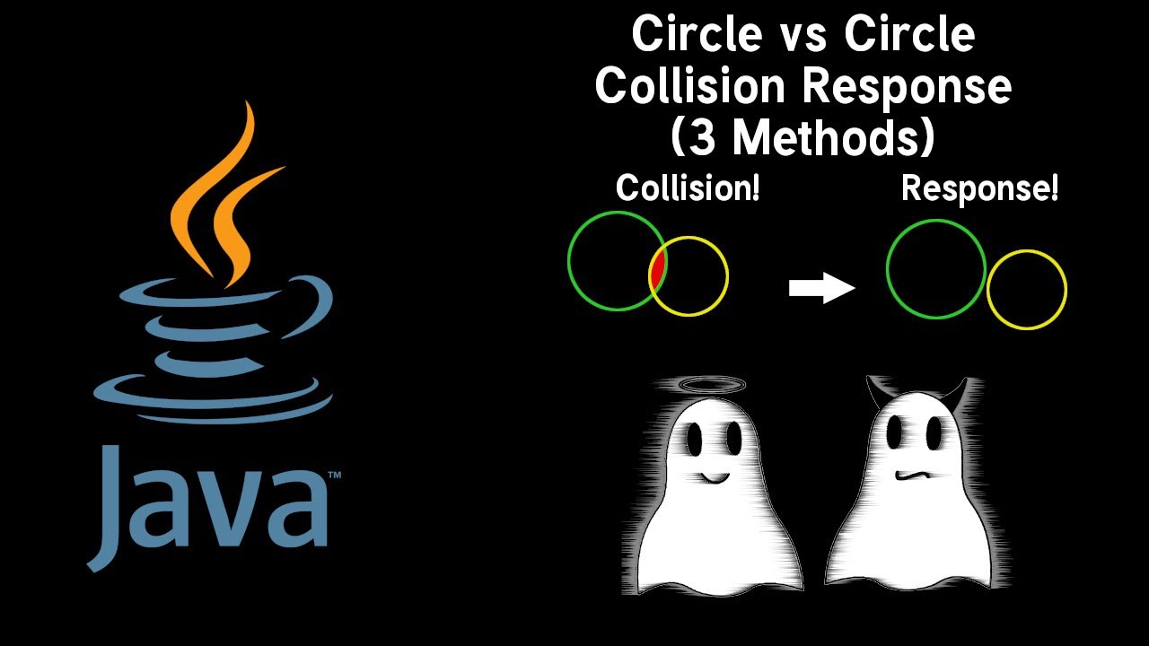 Circle vs Circle collision response (three methods)