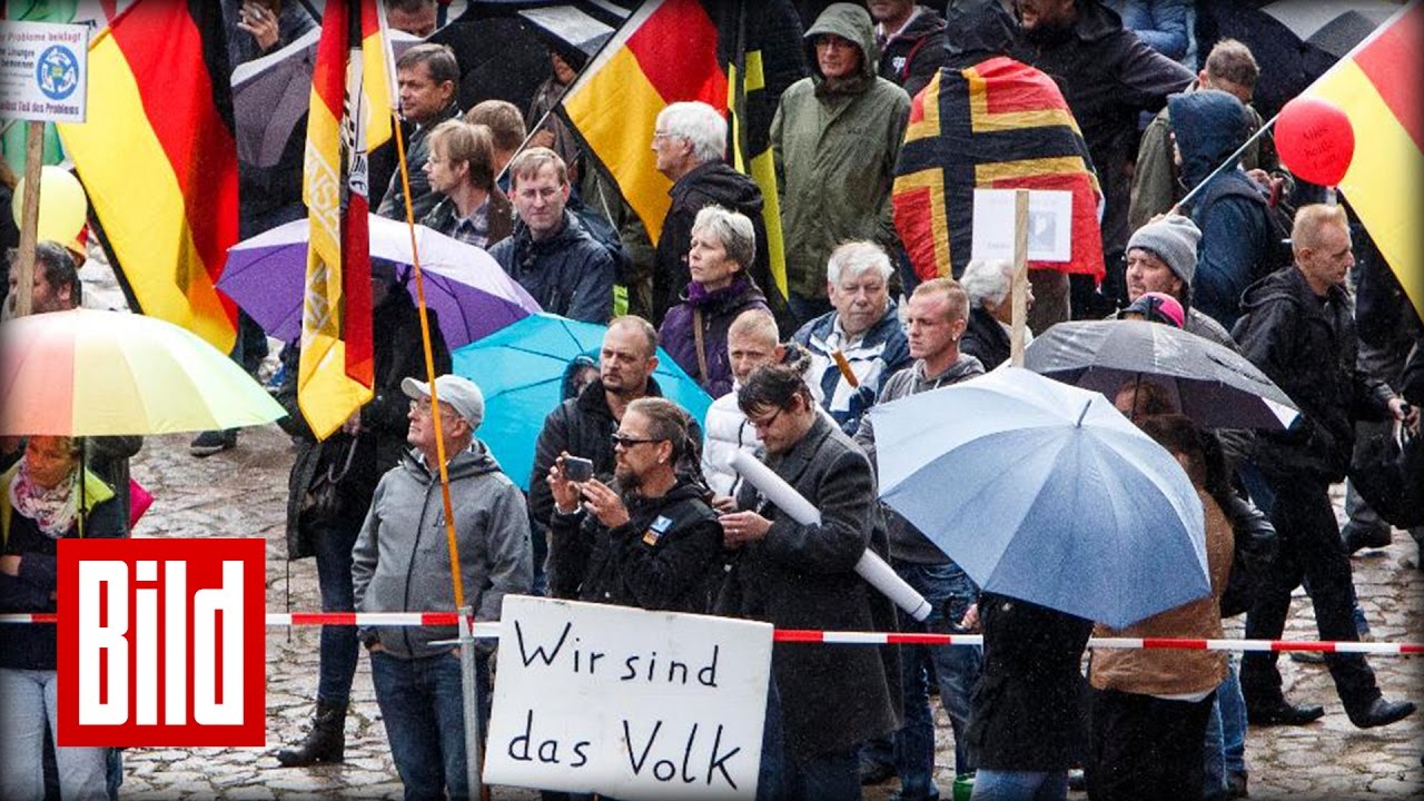 Pegida-Anh&auml;nger beschimpfen Politiker bei Dresdener Einheitsfeier