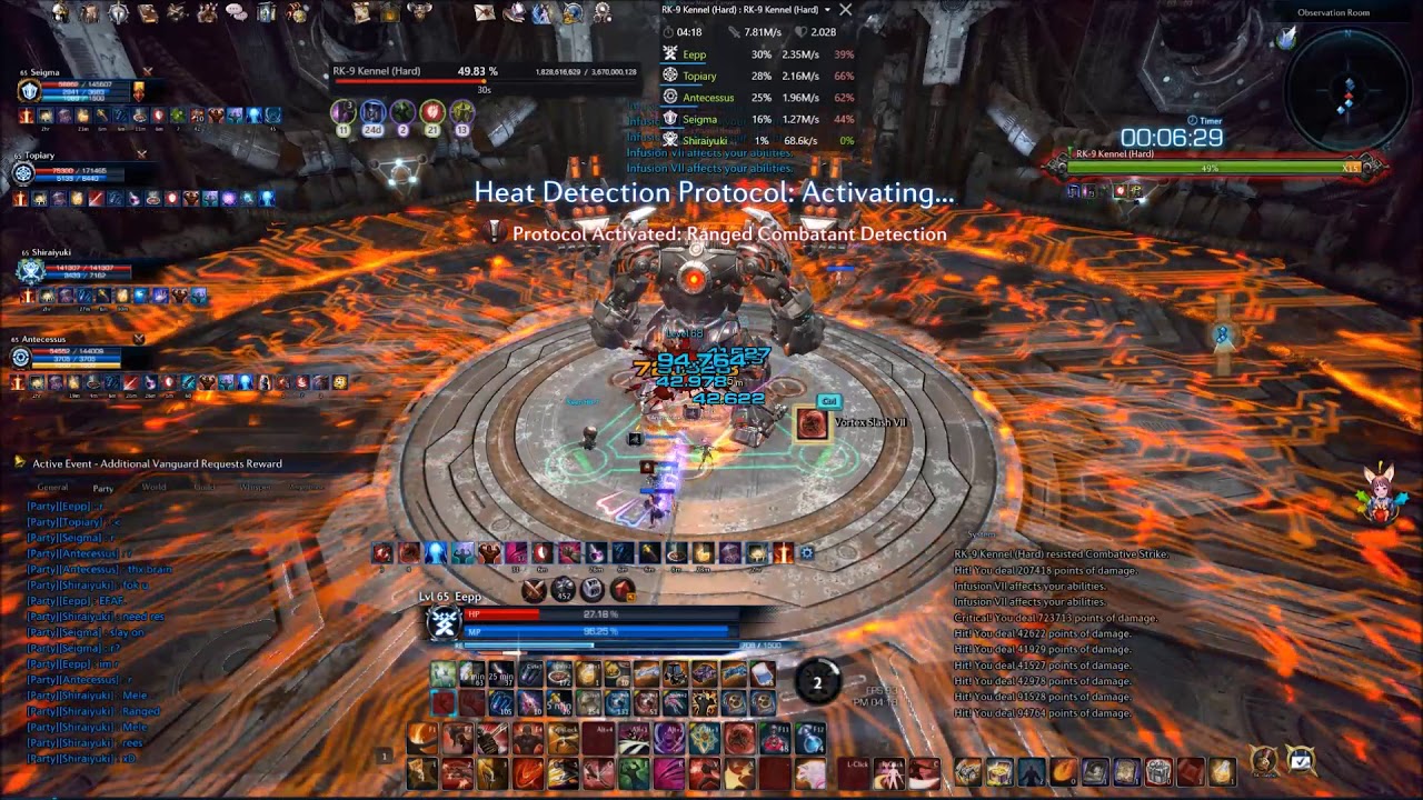 [TERA EU] RK9 Extreme - slaying dps warrior pov 2.51m/s