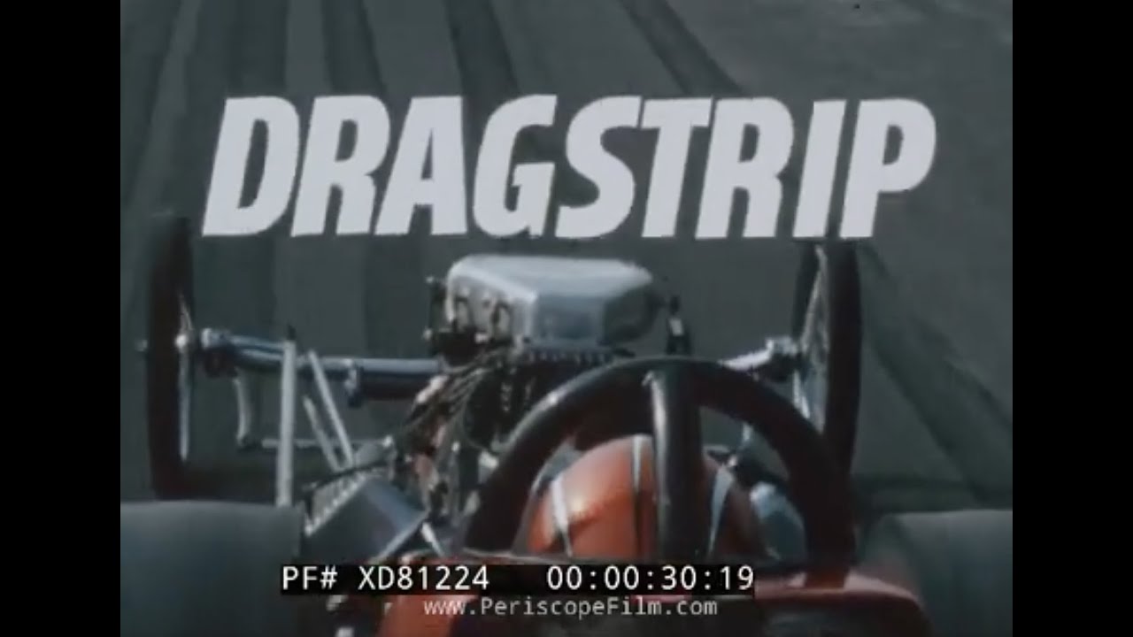 “DRAGSTRIP” 1960s DRAG RACING IN UNITED KINGDOM   CASTROL OIL PROMO FILM  DON GARLITS    XD81224