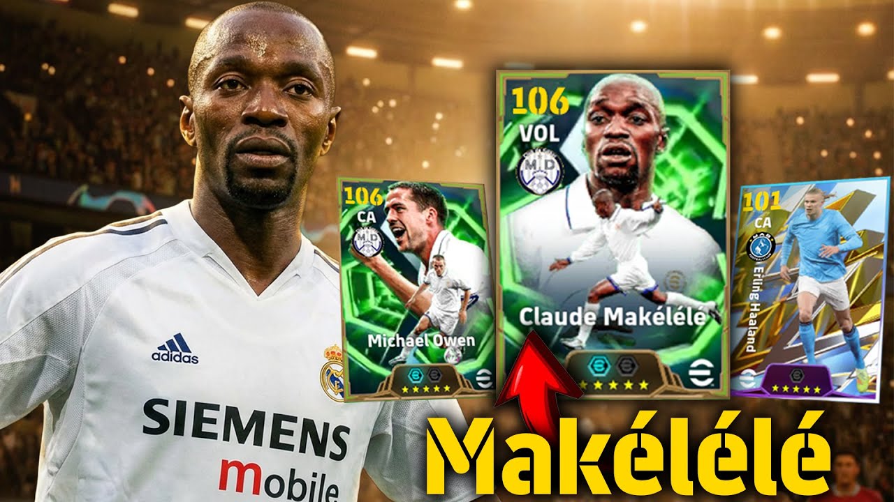 Makélélé 106 Absurdo e Club Selection do Manchester City eFootball 26 Mobile