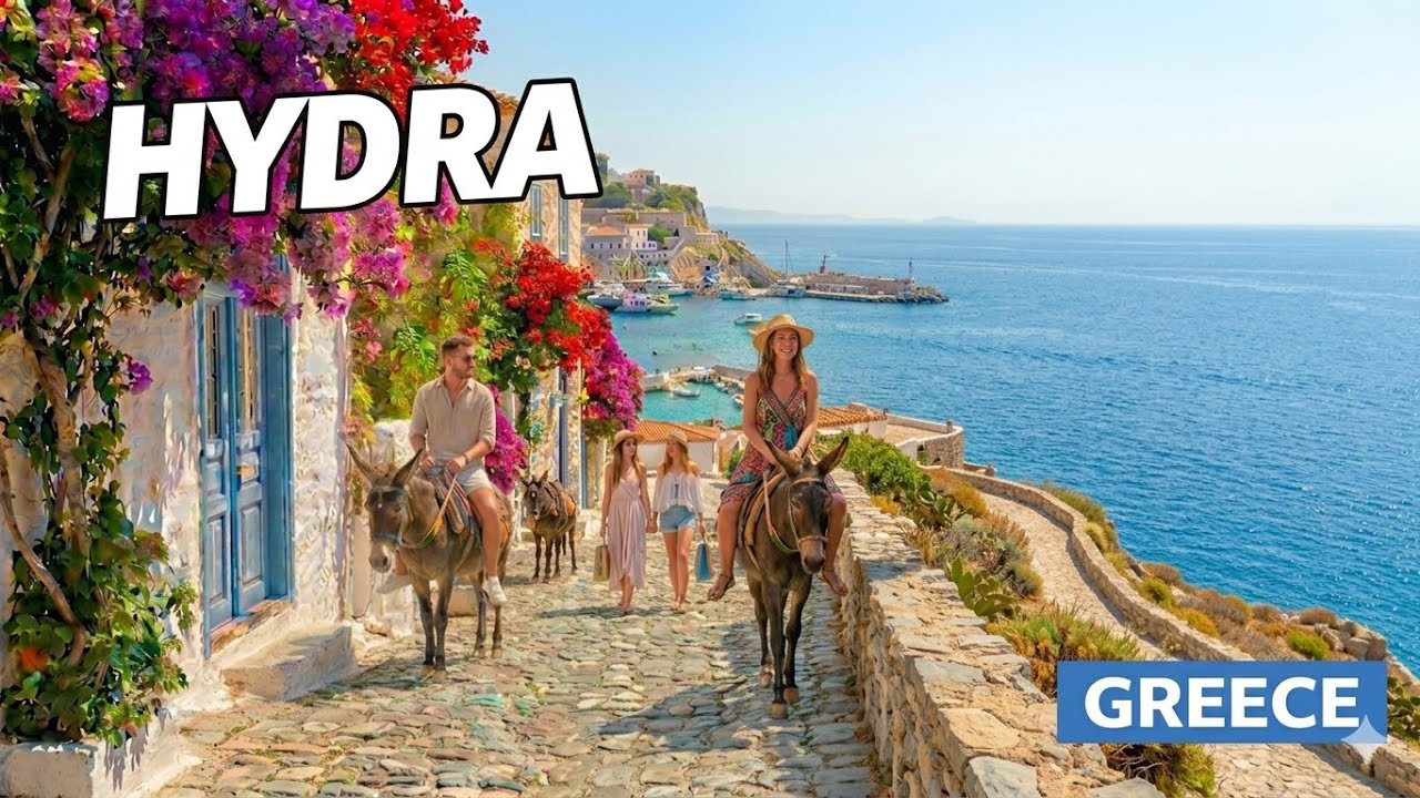 Hydra Greece 4K 🇬🇷 | The Most Unique Island in Greece