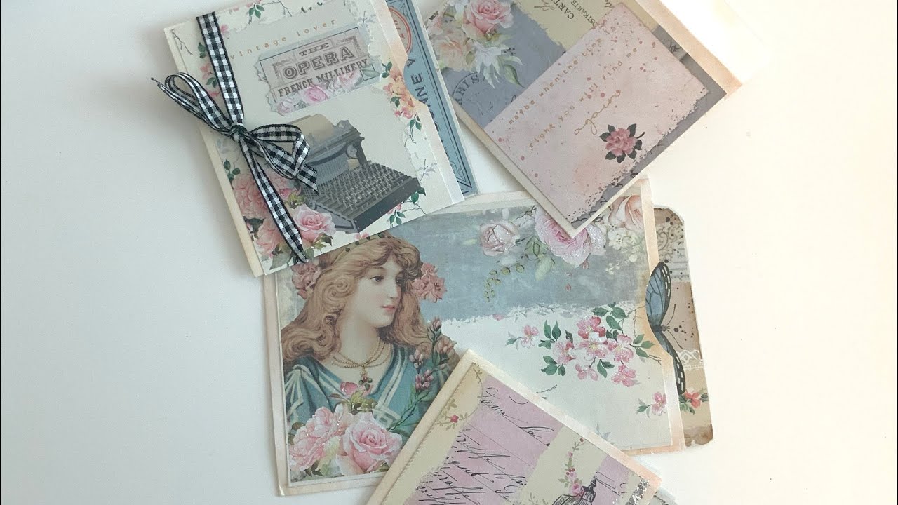Pockets with Envelopes for Journaling Gifting Hot Cocoa Pouch too! Budget Crafting!