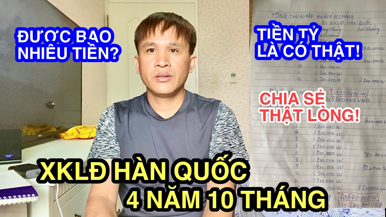 #138 XKLĐ 4 Năm 10 Tháng Ở Hàn Quốc Được Bao Nhiêu?/ Cuộc Sống Hàn Quốc