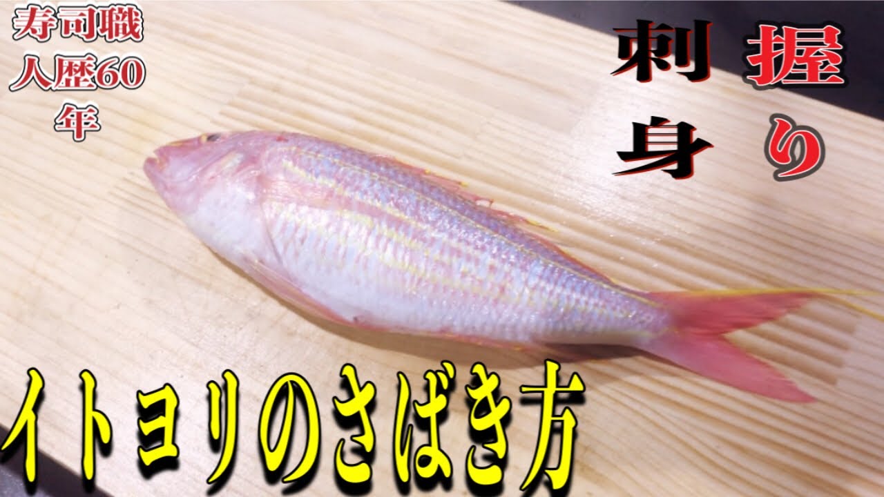イトヨリのさばき方 刺身 握り