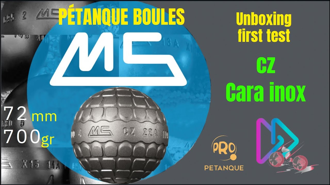 Unboxing MS CZ Cara InosTortue Tortuga Pétanque Boules Desembalaje Prueba Bolas PetancaTest Balls