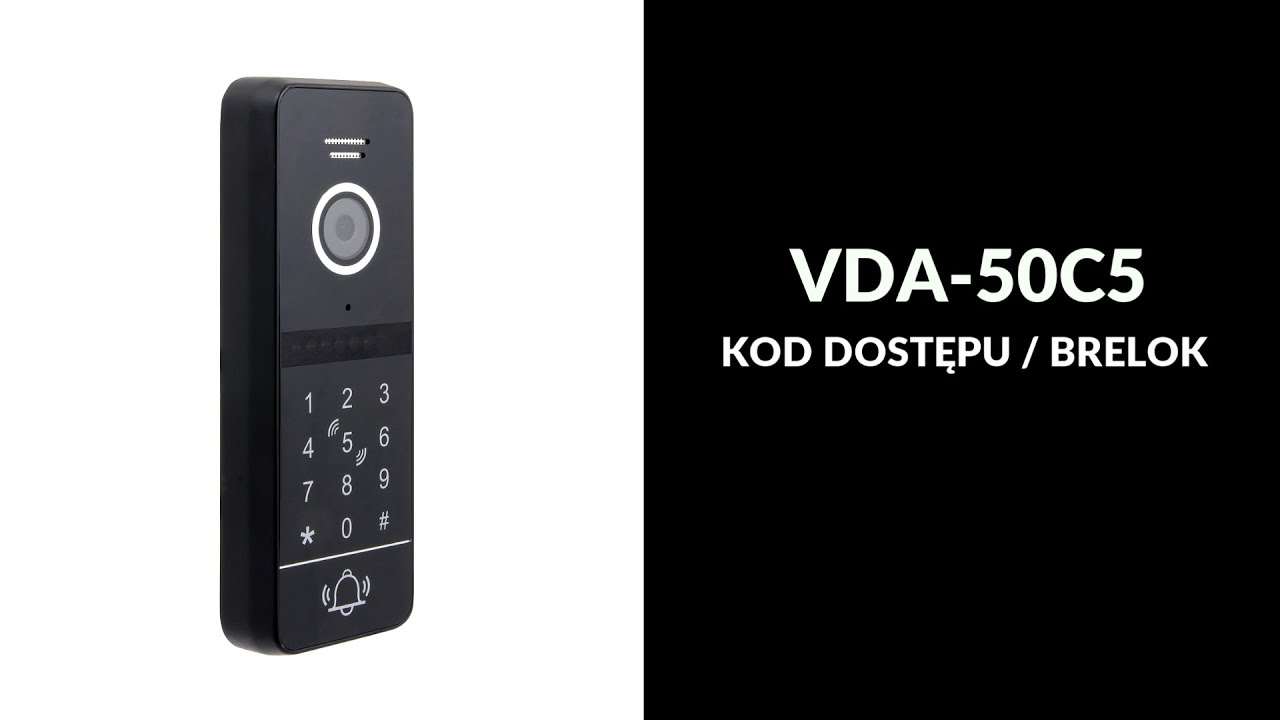 Kaseta zewnętrzna VDA-50C5, programowanie Brelok + Kod | Eura-Tech