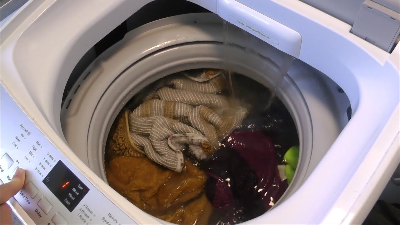 Haier washing machine - Towels (overloaded)