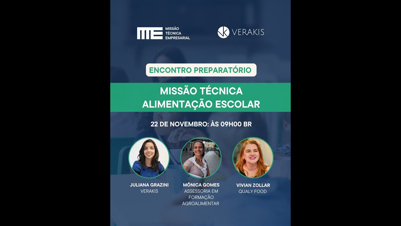 Missão Técnica Alimentação Escolar na UE - o que é, como é, por que é, quando é...