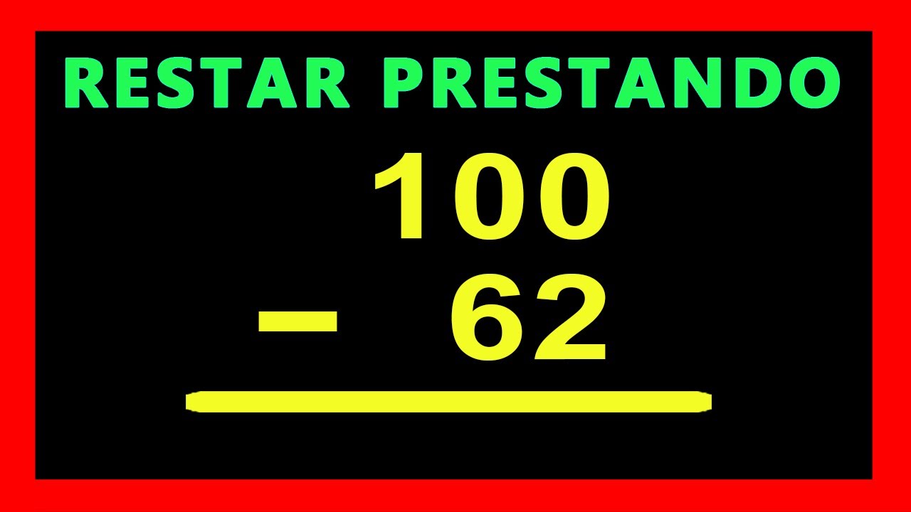 ✅👉 Restar Prestando con Ceros  ✅ Restar Llevando con ceros
