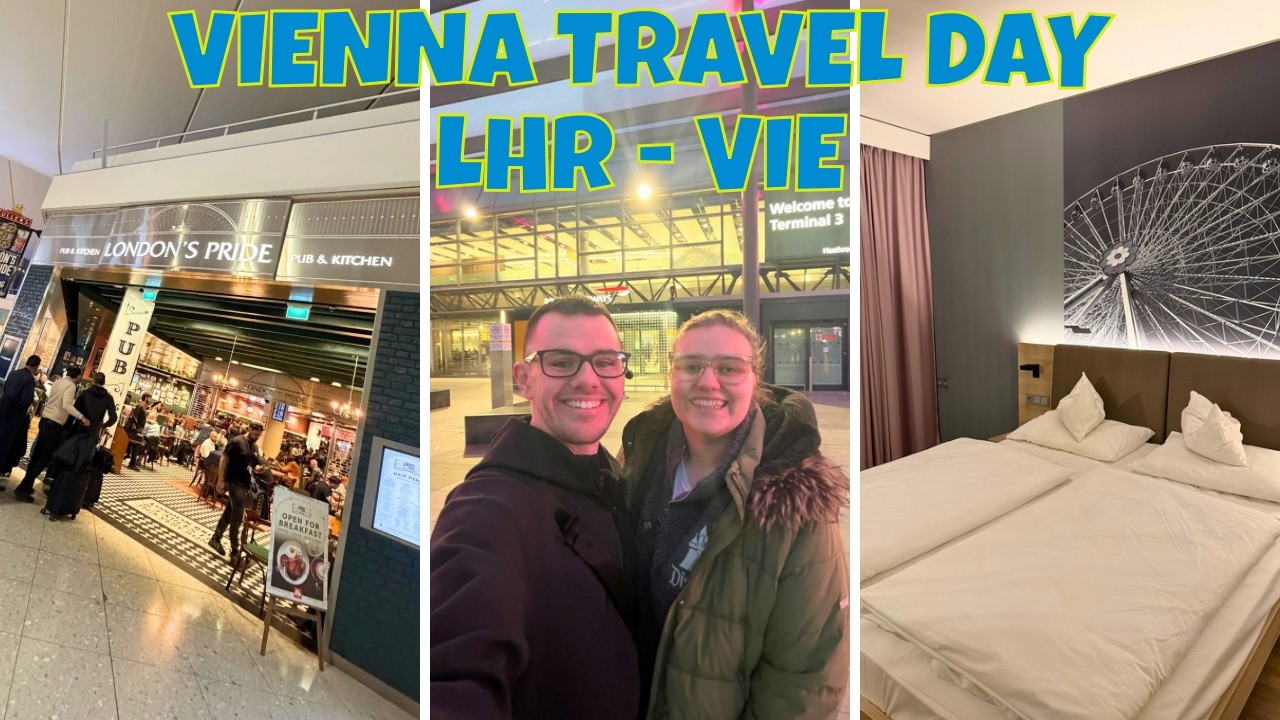 Vienna Travel Day 🇦🇹 | WE'RE OFF TO AUSTRIA! LHR to VIE | Austrian Airlines | roomz Vienna Prater