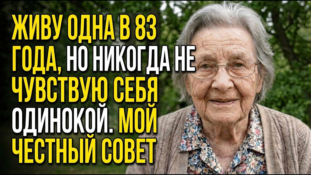 Я Живу Одна, Но Никогда Не Чувствую Себя Одинокой. Мой Честный Совет В 83 Года