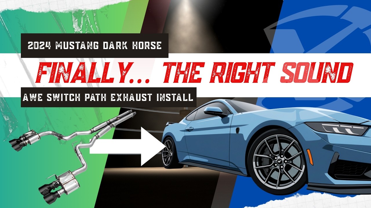 Установка выхлопной системы AWE SwitchPath | Полная сборка Mustang Dark Horse 2024 года