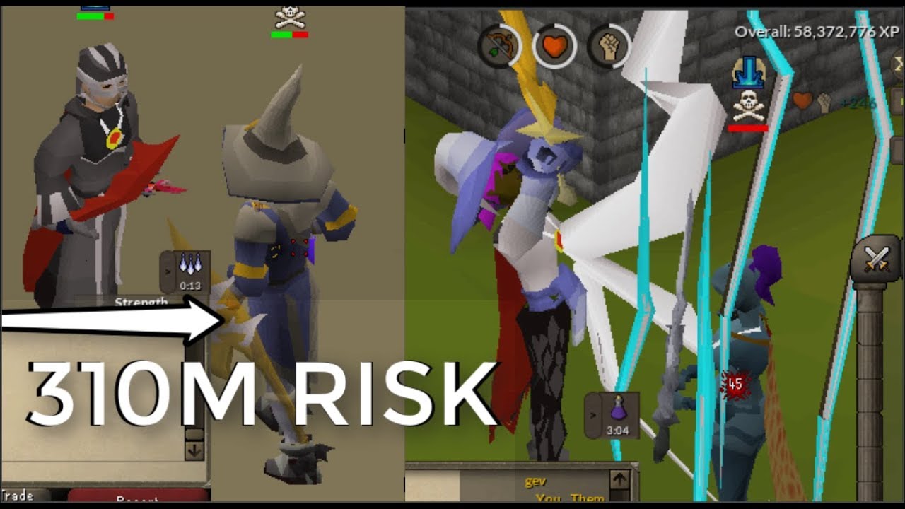 He SKULLED With 310M RISK ft. Blessed Sara Sword Pking