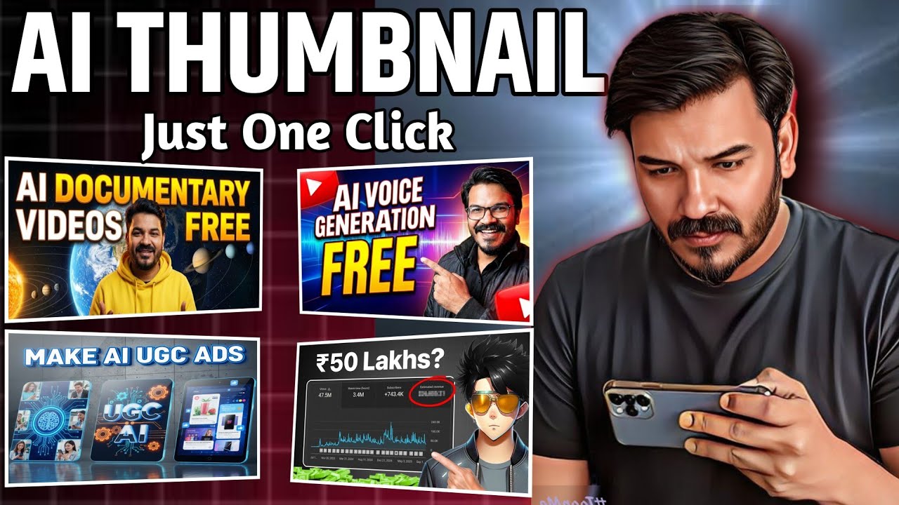 🔥Get 10x More Clicks With AI Thumbnails 😲   Gemini + Thumbmagic