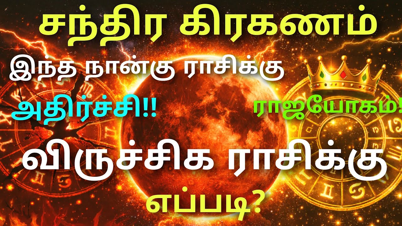விருச்சிக ராசி மார்ச் 3 அன்று நடைபெறும் சக்திவாய்ந்த சந்திர கிரகணம் விருச்சிக ராசி என்ன பலன் தரும்?