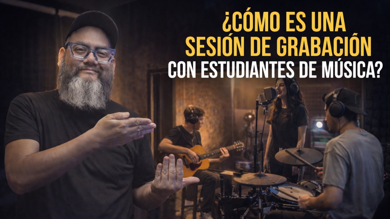 Como es una sesión de grabación con estudiantes de música?