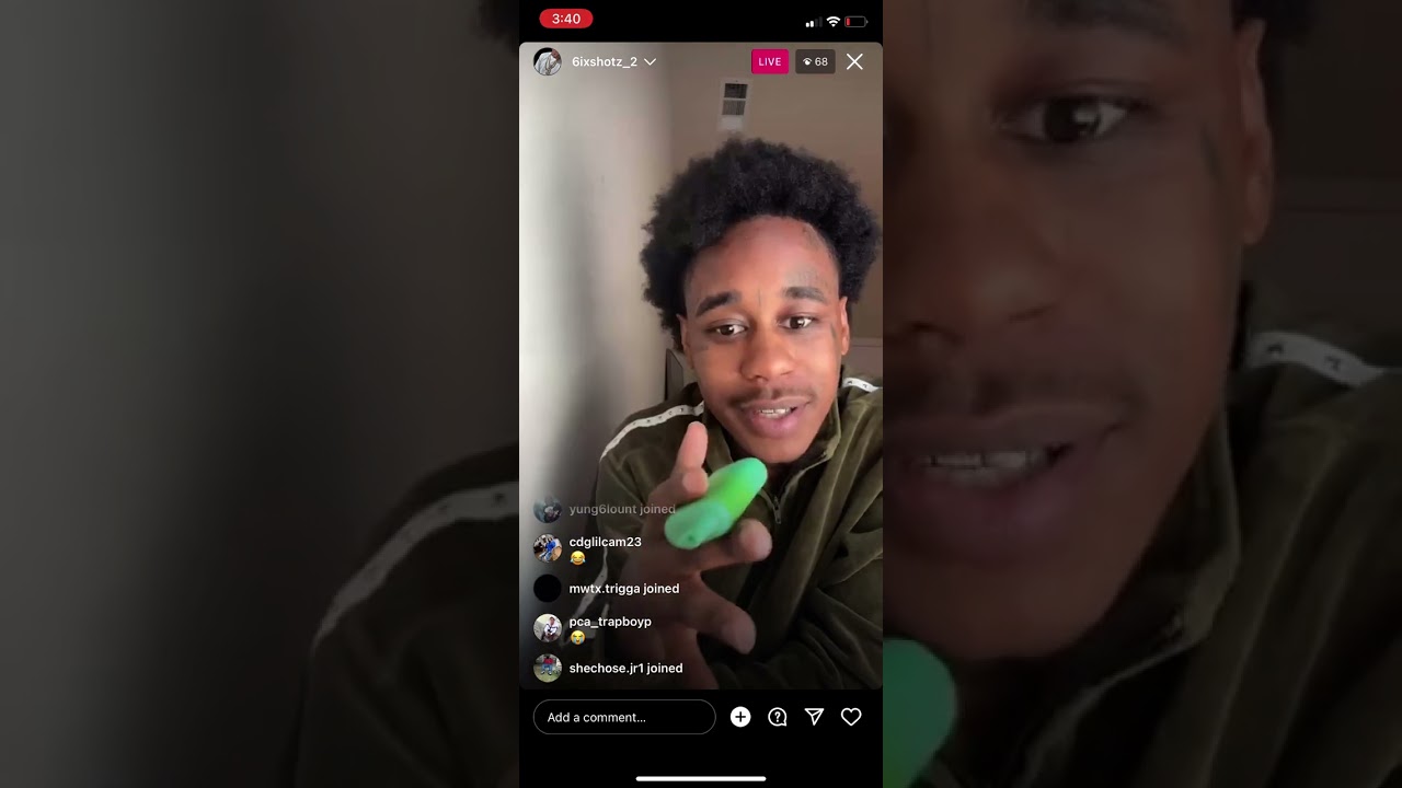FwTx Rapper 6SHOTS /ape gang OG on live having relationships problems 👀👀