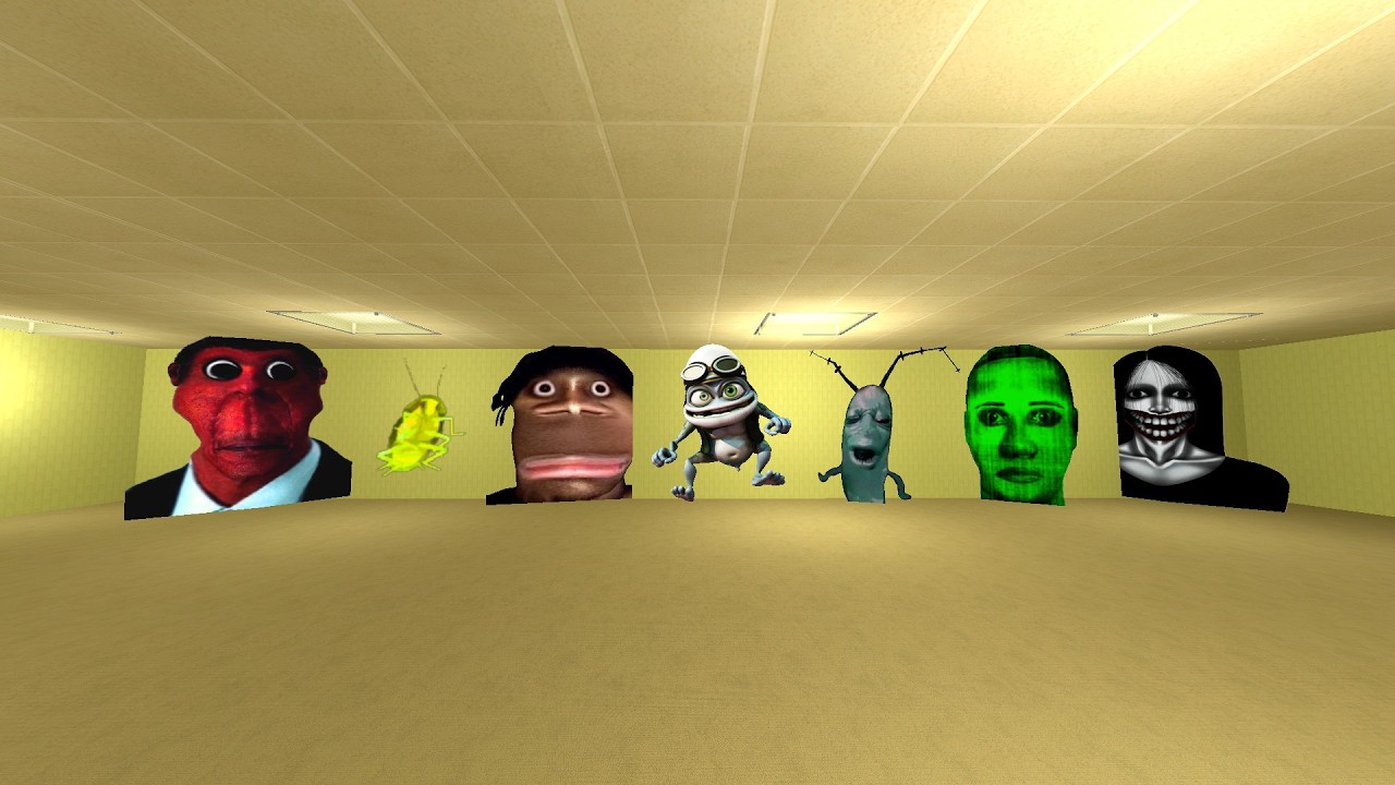 unlimited nextbots in backrooms in garrys mod #Gmod_#Nextbots_#Criminal_Gmod