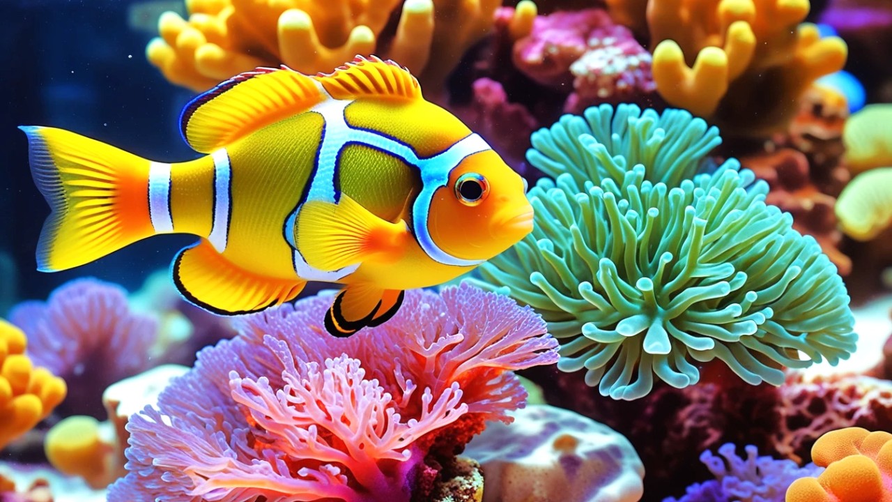 The Best 4K Aquarium - Dive Into The Mesmerizing Underwater Realm, Sea Jellyfish, Coral Reefs . #6