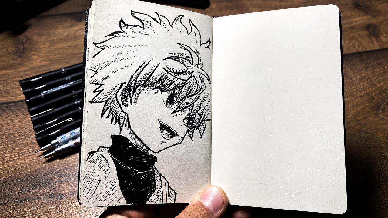 [ASMR] Drawing KILLUA (Real Time) - Hunter x Hunter
