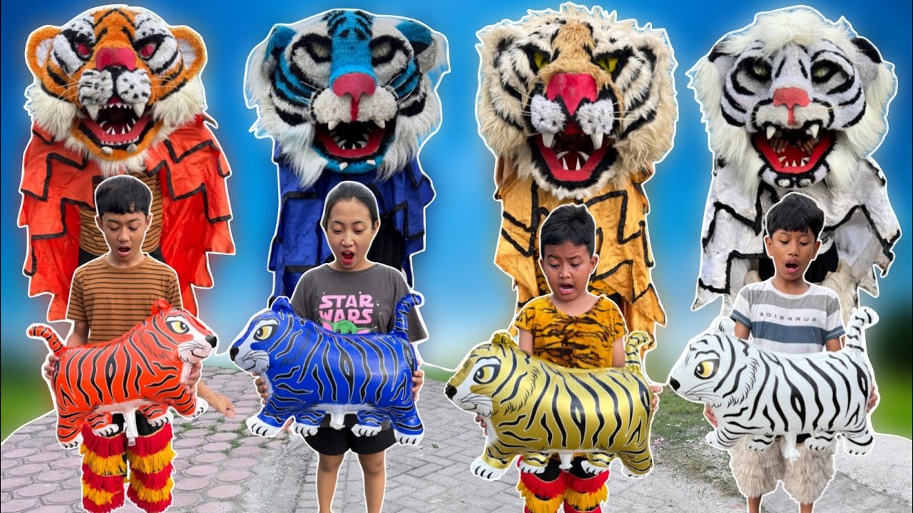 Drama pendek | MENEMUKAN BALON MACAN AJAIB SEMUA B0CIL BERUBAH MENJADI BARONGAN 