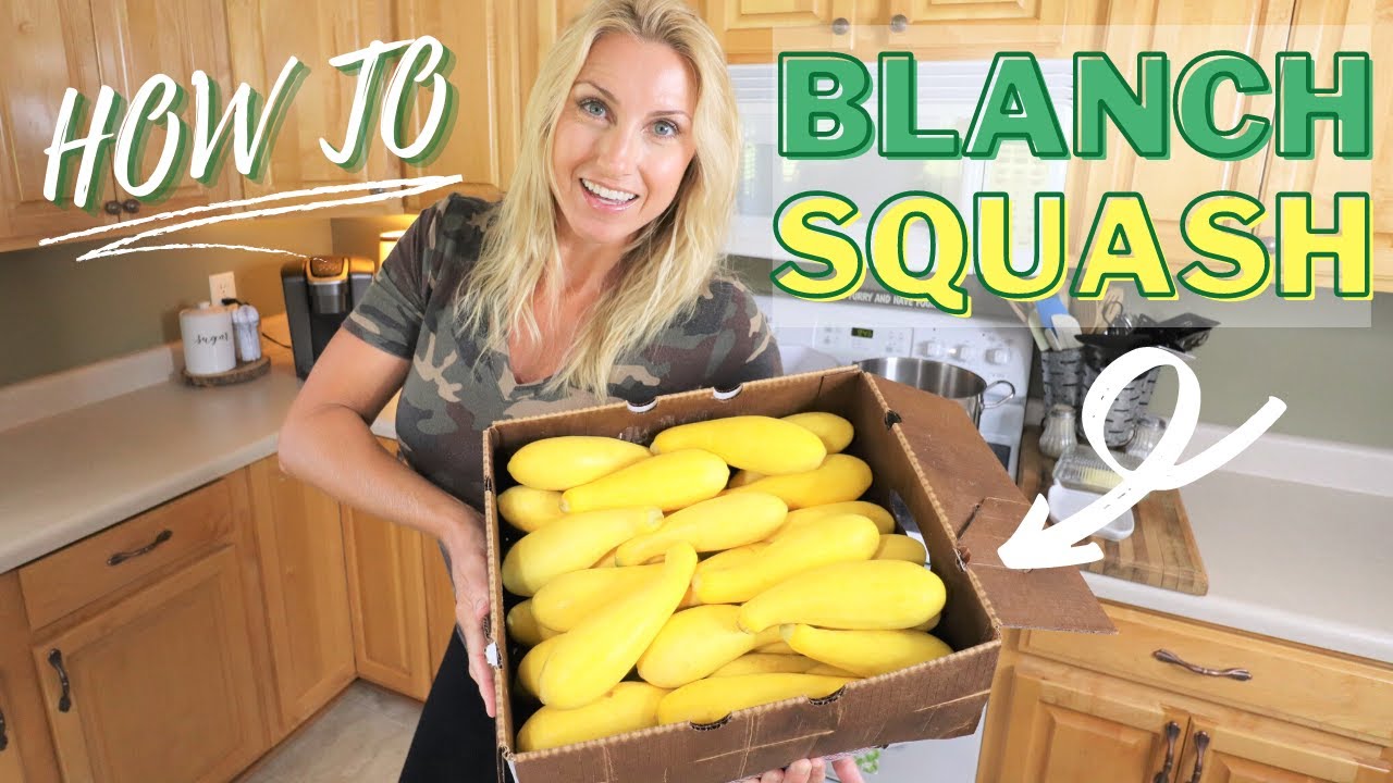 How To Blanch Squash | Blanch Squash for Freezing