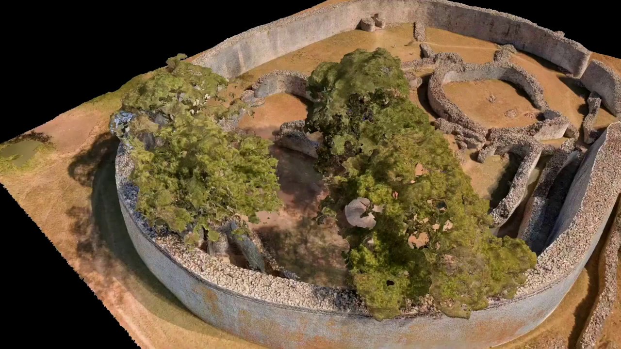 3D Heritage Documentation - Animation of the 3D model of the Great Enclosure - Great Zimbabwe