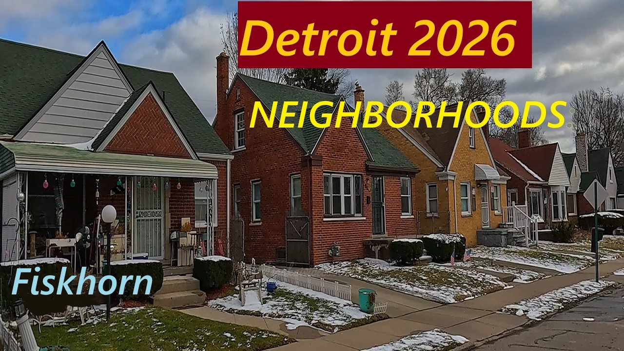Detroit's Joy Rd & Greenfield Area; Fiskhorn Neighborhood Drive.