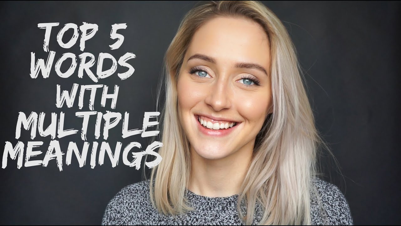 TOP 5 WORDS WITH MULTIPLE MEANINGS