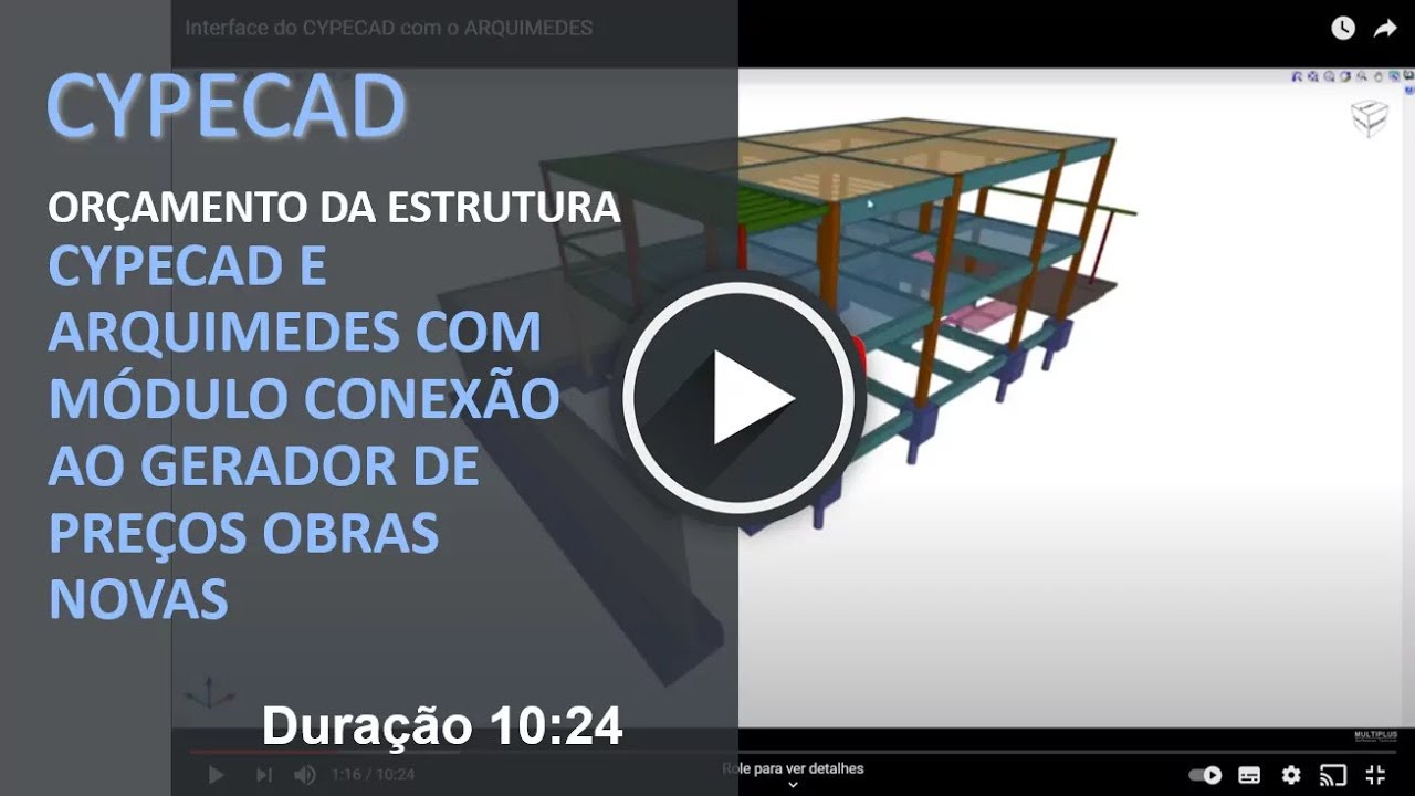CYPECAD: Interface do CYPECAD com o ARQUIMEDES