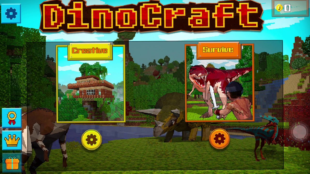 Hunt Dinosaur Like T-rex, Stegosauros and Velociraptor at Night.So Scary : Dino Craft