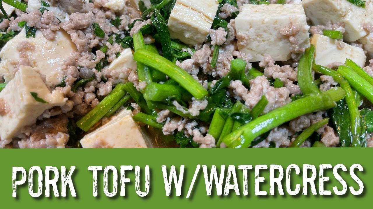 Pork Tofu w/ Watercress- Sisters on da go!