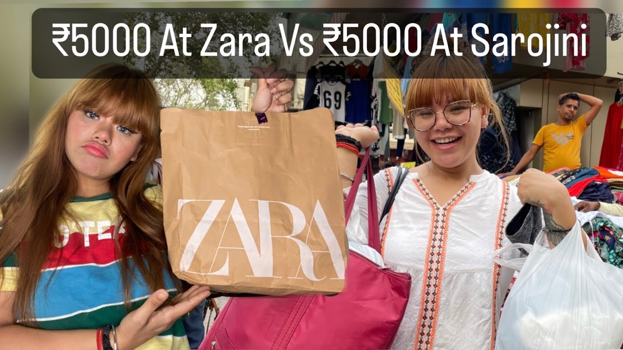 ₹5000 At Sarojini Vs ₹5000 At Zara 🛍 | Rowhi Rai