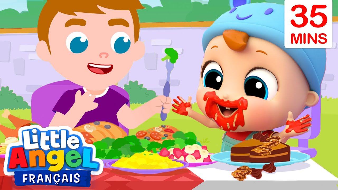 Mange comme un grand, Bébé Louis | Comptines pour enfants | Little Angel Français