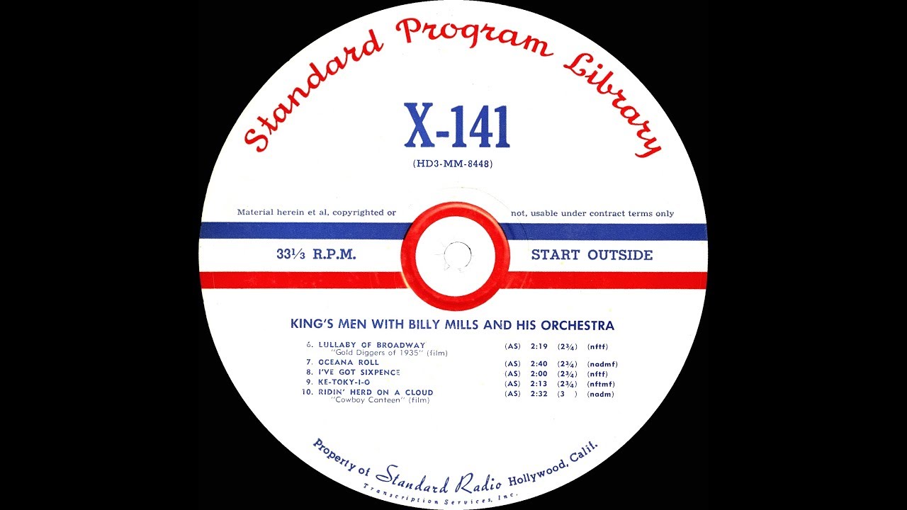 1943 King’s Men & Billy Mills Orch. (ET)  - Ke-Tiki-I-O