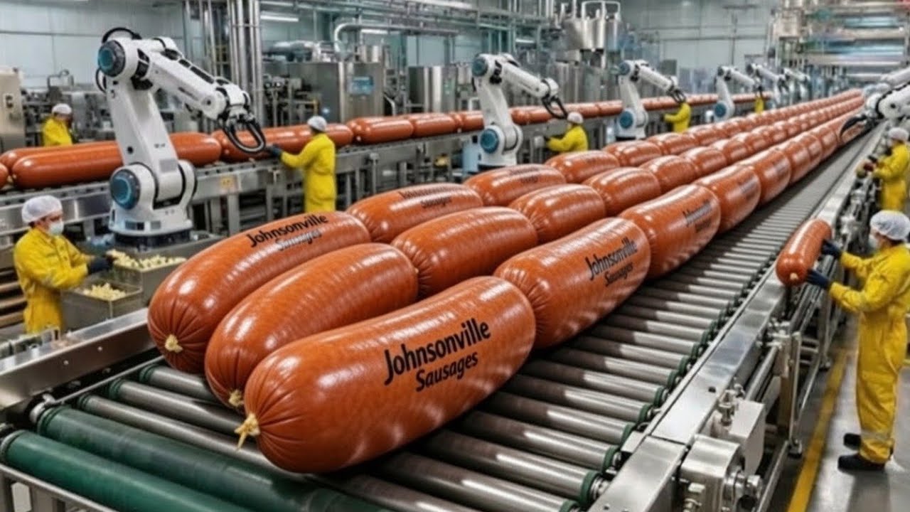 How Millions of Johnsonville Sausages Are Made in a Factory | Sausage Production ( Full Process ) 