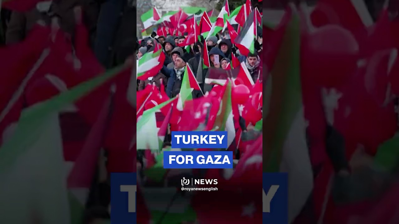 Thousands stage pro-Gaza rally in Istanbul on New Year's Day
