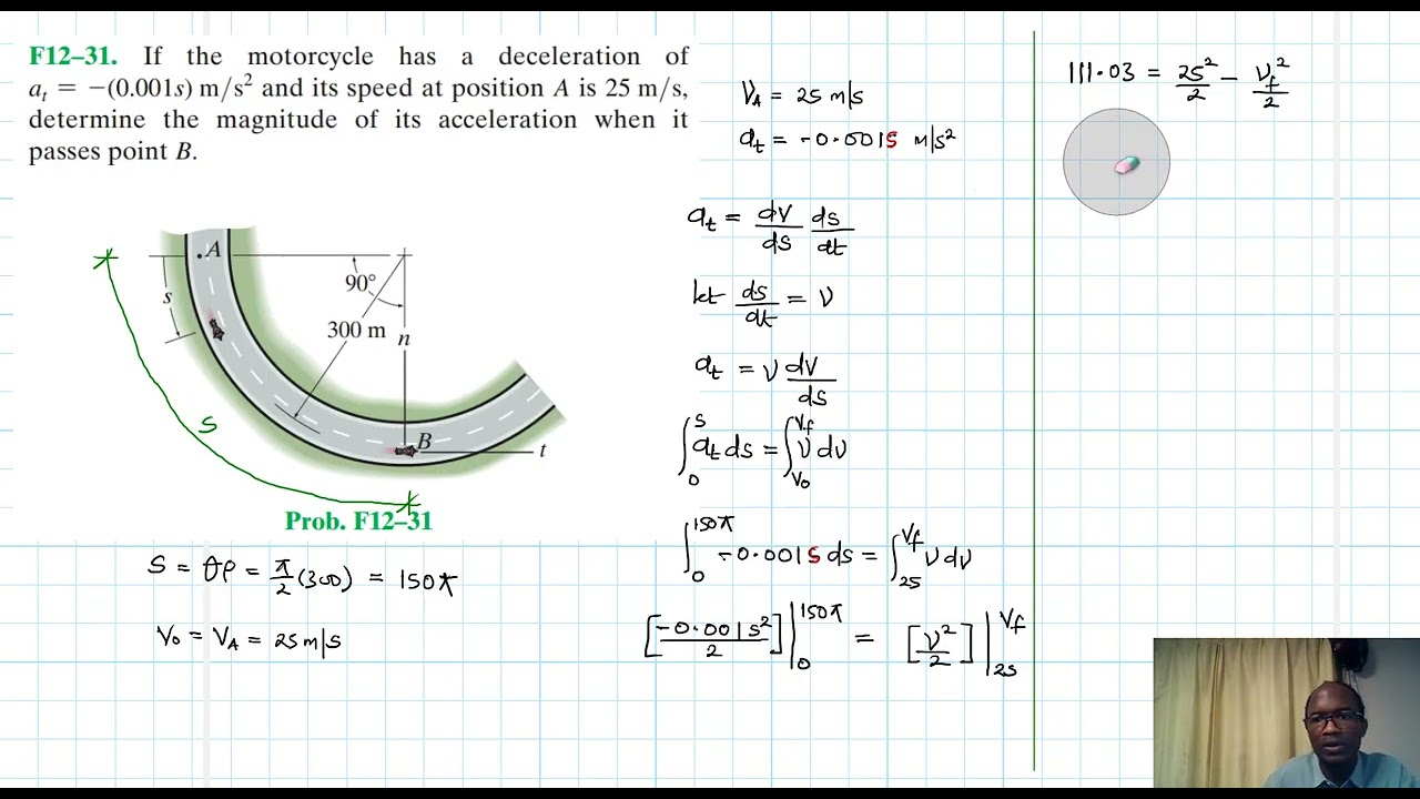 F12–31 Kinematics of a Particle (Chapter 12: Hibbeler Dynamics) Benam Academy