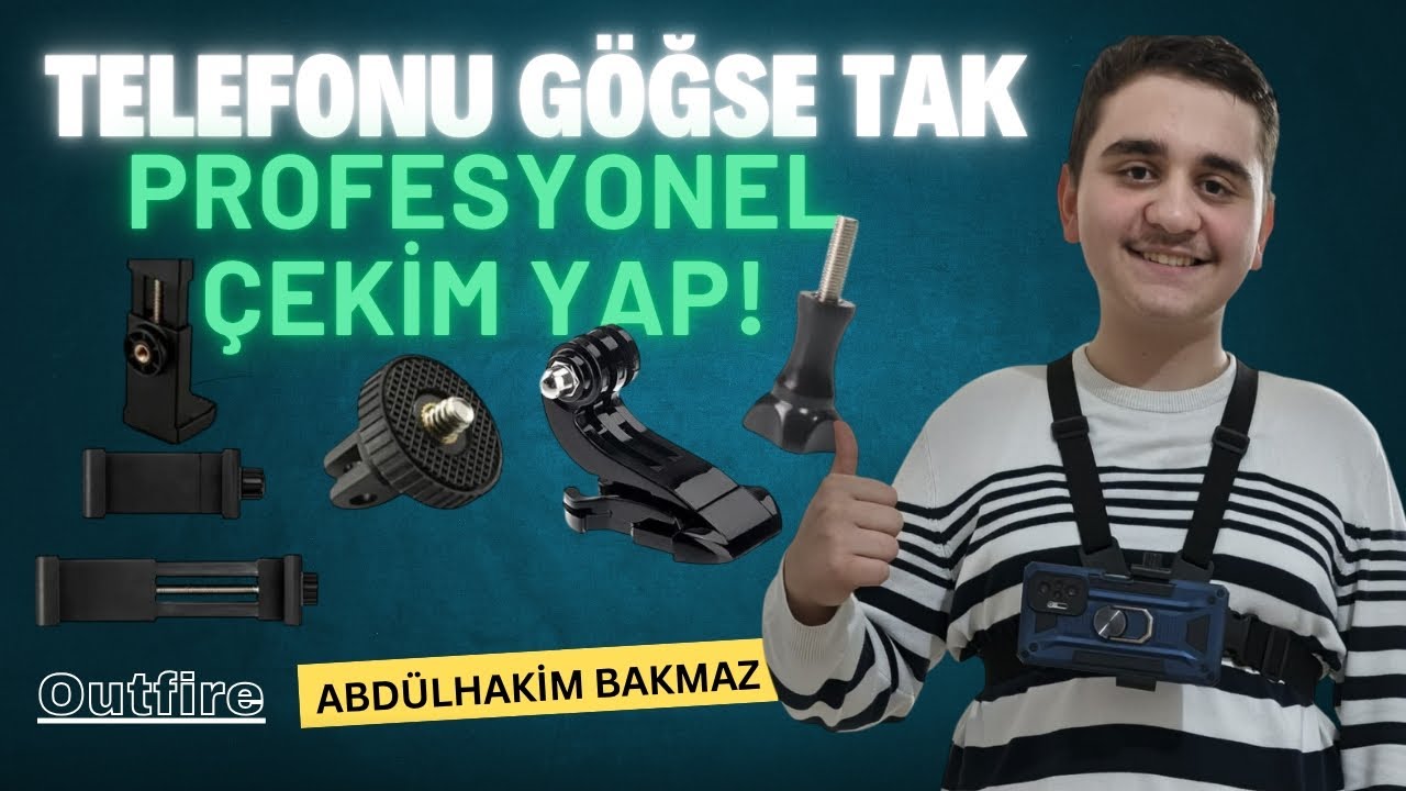OUTFİRE CEP TELEFONU UYUMLU G&Ouml;Ğ&Uuml;S KEMERİ VLOG VİDEO &Ccedil;EKİM SETİ İNCELEMESİ 💯👍🏻