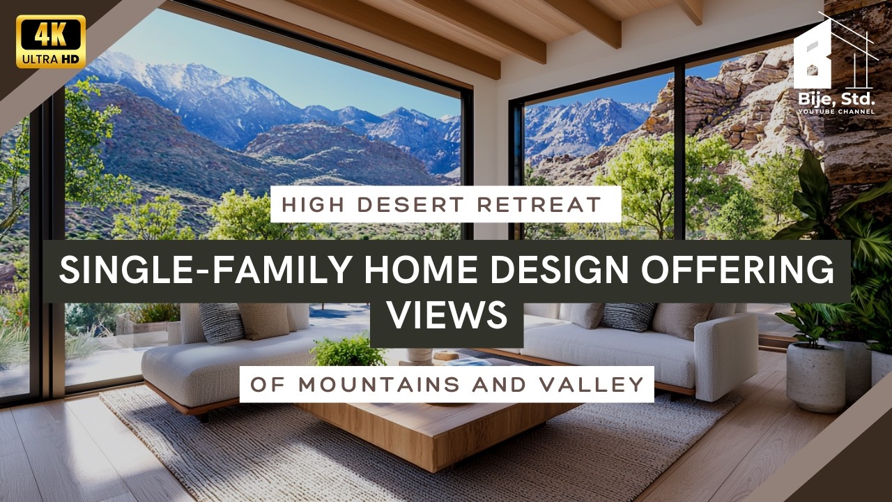 High Desert Retreat: Single-Family Home Design Offering Views of Mountains and Valley
