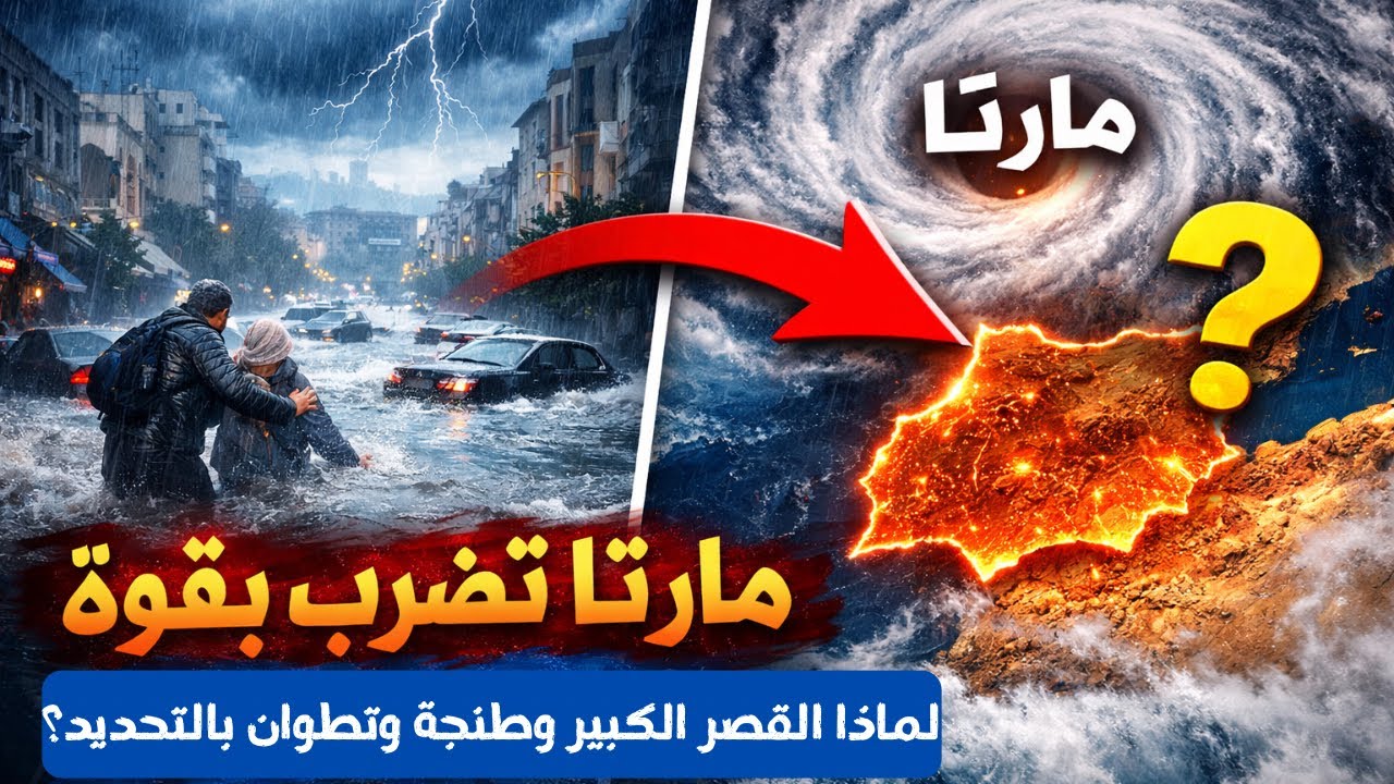 العاصفة مارتا: لماذا القصر الكبير وطنجة وتطوان بالتحديد؟ تفسير علمي مذهل!